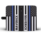 Personalized Phone Case Wallet - Flag