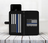 Blue Lives Matter - Duty, Honor, Courage - Phone Case Wallet