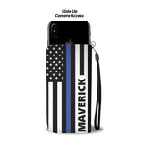 Personalized Phone Case Wallet - Flag