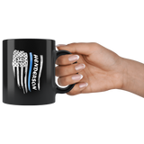 Personalized Mugs - Thin Blue Line Flag