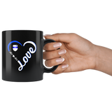 Personalized Mugs - Heart with Badge