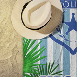 Personalized Beach Towel - Mrs - Tropical
