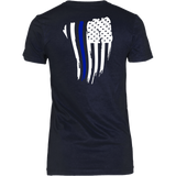 Thin Blue Line American Flag Shirt