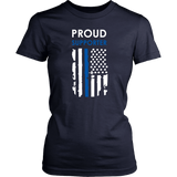 Proud supporter Thin Blue Line Flag Shirts