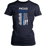 Proud family Thin Blue Line Flag Shirts