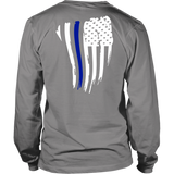 Thin Blue Line American Flag Shirt + Hoodies