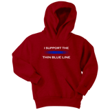 Youth "I support the Thin Blue Line" Hoodie - Kids