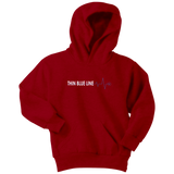 Youth Thin Blue Line "Heartbeat" Hoodie - Kids