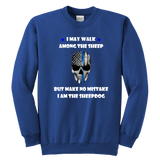 Youth "I may walk among the sheep" Sweatshirt - Kids