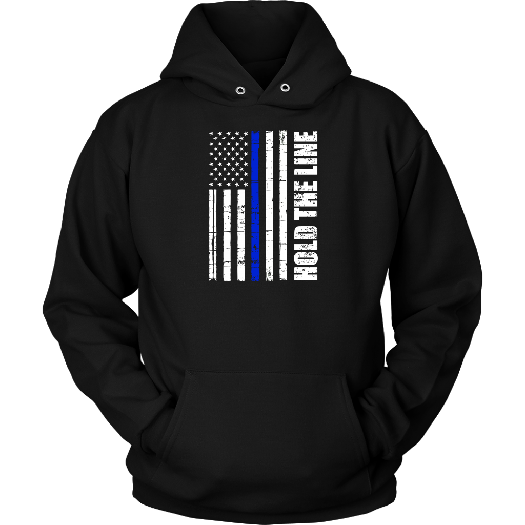 Thin blue line zip up hoodie best sale