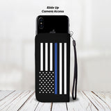 Blue Lives Matter - Duty, Honor, Courage - Phone Case Wallet