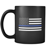 Thin Blue Line American Flag Mug/Cup