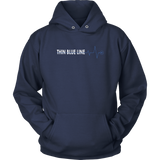 Thin Blue Line Heartbeat Hoodie