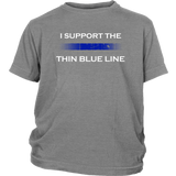Youth "I support the Thin Blue Line" Shirt - Kids