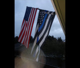 Thin Blue Line American Flag - 3 x 5 Foot Flag With Grommets