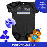 Personalized TBL Flag Onesie - Type 3
