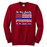 Youth "In this family, no-one fights alone" Sweatshirt - Kids
