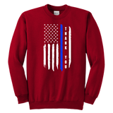 Youth "Thank You" Thin Blue Line Sweatshirt - Kids