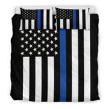 Thin Blue Line Flag Bedding Set