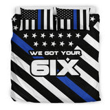We Got Your Six - Thin Blue Line Bedding