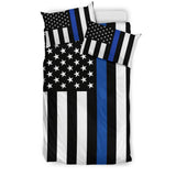 Thin Blue Line Flag Bedding Set