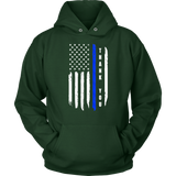 "Thank you" - Thin Blue Line Flag Hoodie