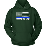Police - Thin Blue Line Flag - Hoodie
