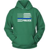 Police - Thin Blue Line Flag - Hoodie