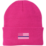 Thin Blue Line American Flag Beanie