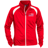Ladies Thin Blue Line Raglan Sleeve Warmup Jacket