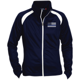 Ladies Thin Blue Line Raglan Sleeve Warmup Jacket