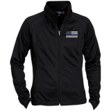 Ladies Thin Blue Line Raglan Sleeve Warmup Jacket