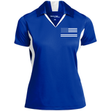 Thin Blue Line Flag Performance Polo Shirt - Women's
