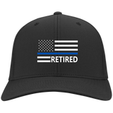 Thin Blue Line Cap w Retired Text