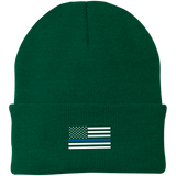 Thin Blue Line American Flag Beanie