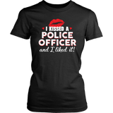 "I Kissed A Police Officer" - Red lips - Shirt + Hoodies