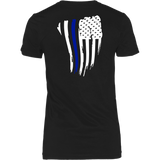 Thin Blue Line American Flag Shirt + Hoodies