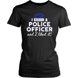 "I Kissed A Police Officer" - Blue lips - Shirt + Hoodies