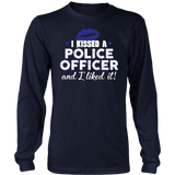 "I Kissed A Police Officer" - Blue lips - Shirt + Hoodies