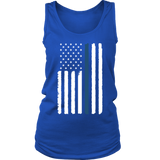Women's Thin Blue Line Flag - Tank Top