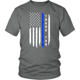 "Thank you" - Thin Blue Line Flag Shirt + Hoodies