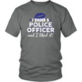"I Kissed A Police Officer" - Blue lips - Shirt + Hoodies