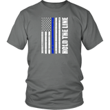 "Hold the line" - Thin blue line flag Shirt + Hoodies