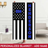 Personalized Blanket - Badge No. + Name