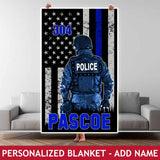 Personalized Blanket - Police Hero