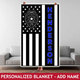 Personalized Blanket - Badge + Name
