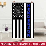 Personalized Blanket - Badge + Name