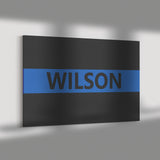Personalized Thin Blue Line Canvas - 2