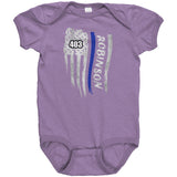 Personalized Thin Blue Line Flag Onesie