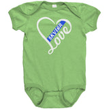 Personalized Thin Blue Line Love Onesie